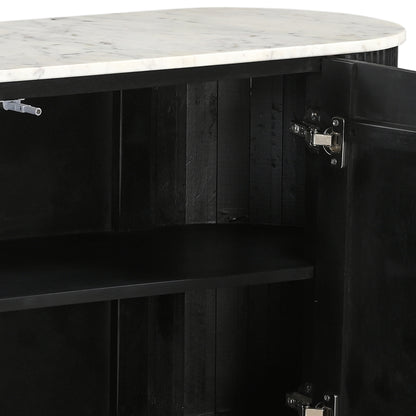 Reyna Sideboard, 57" – Black and White – 7