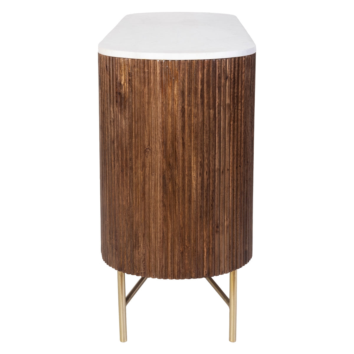 Reyna Sideboard, 57" – Walnut and White – 4