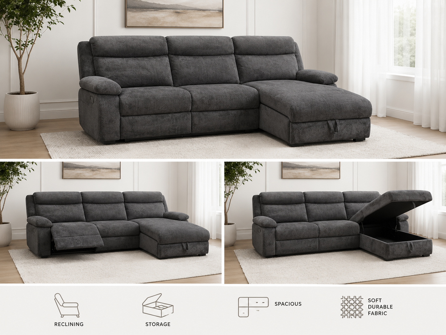 Salem Collection Canadian Reclining Sectional