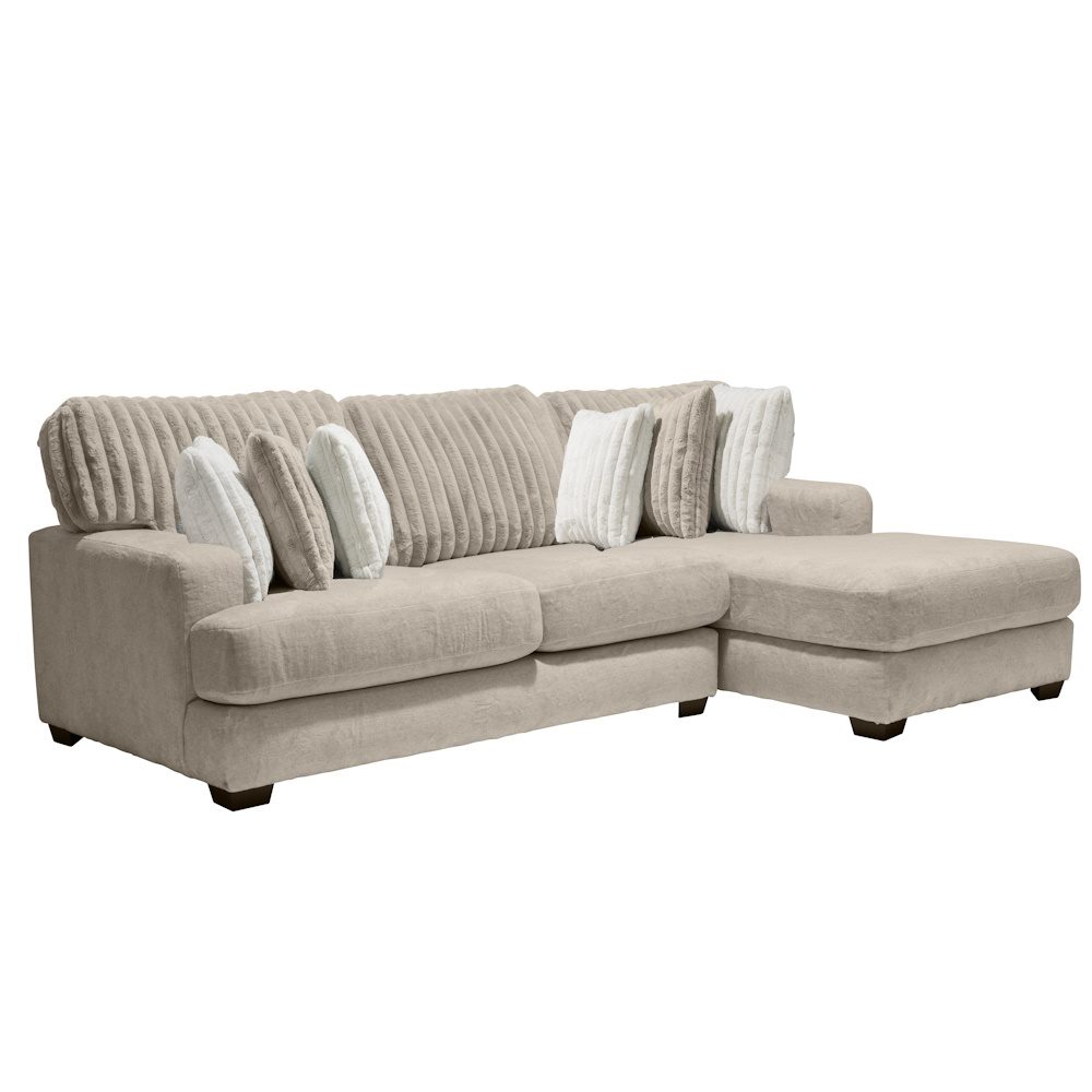 6150 Lavish Parchment 2 Piece Chaise Sectional