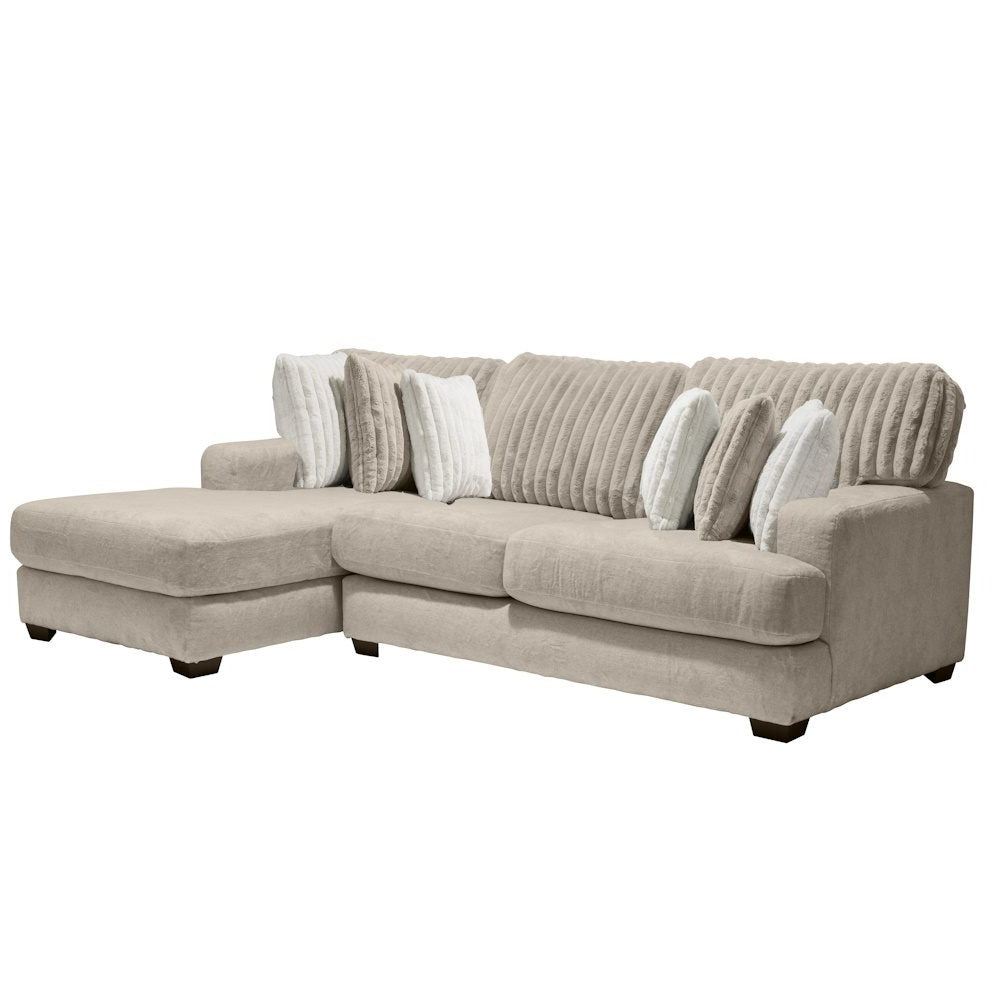 6150 Lavish Parchment 2 Piece Chaise Sectional