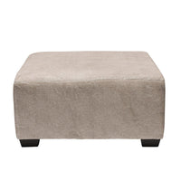 6150 Parchment Ottoman in Plush Parchment