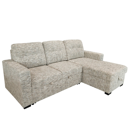 Draga Sofa with Reversible Chaise & Bed & Storage