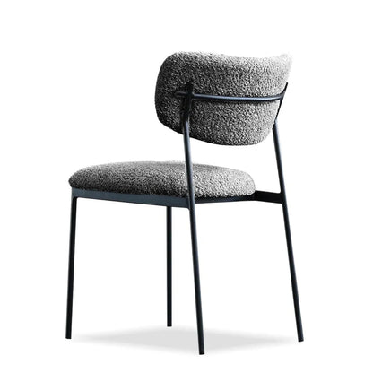 Clique Dining Chair in Chalkboard Grey, back three-quarter view