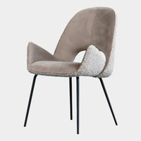 Dolce Dining Chair in Cool Taupe - grey background