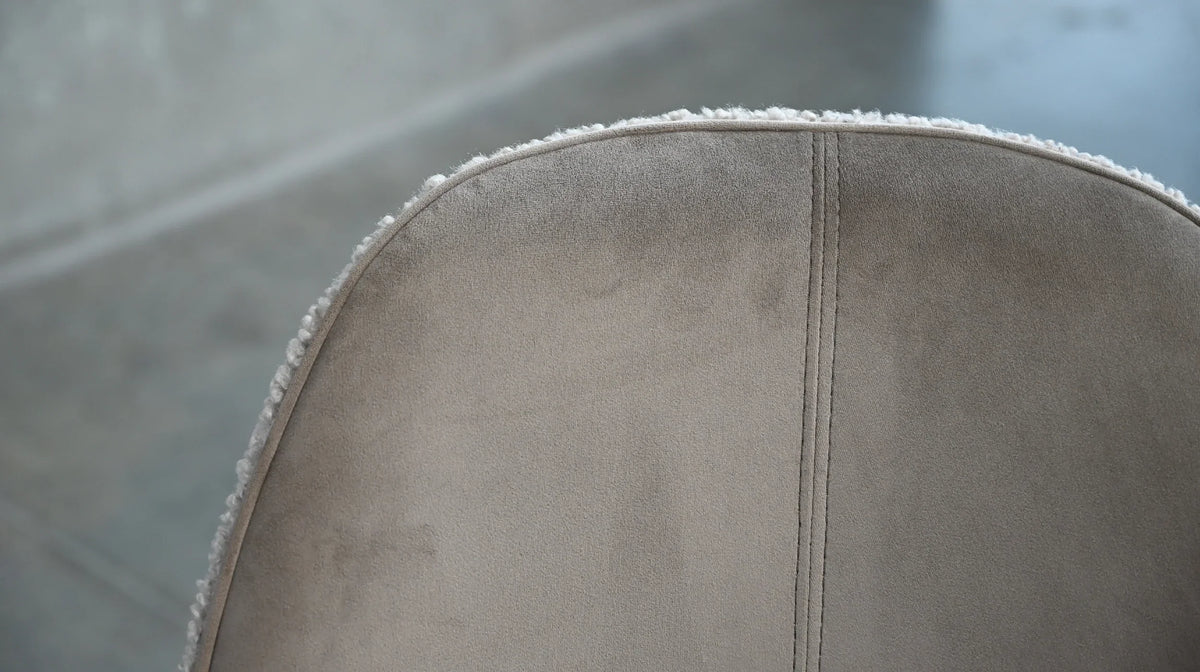 Dolce Dining Chair in Cool Taupe in a styled interior view