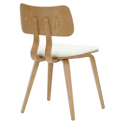 Zax/Zuni 7pc Dining Set in Natural with Beige Chair