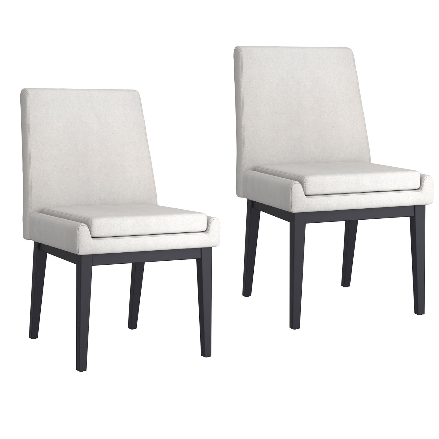 Zax/Cortez 7pc Dining Set in Natural with Beige and Black Chair