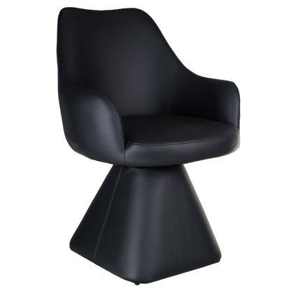 Tovas/Caprese 5pc Dining Set - Black Table with Black Chair