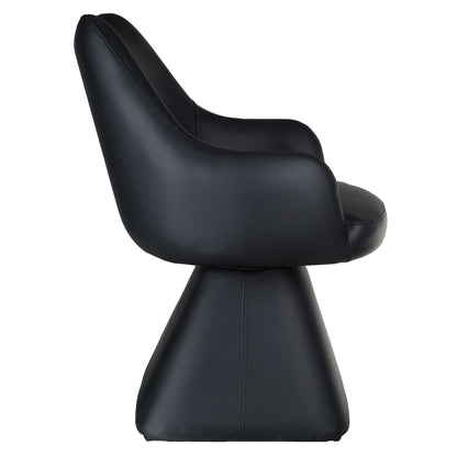 Tovas/Caprese 5pc Dining Set - Black Table with Black Chair