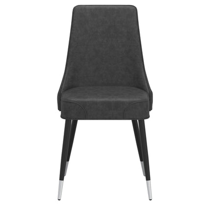 Silvano Dining Chair, set of 2, in Vintage Grey and Black