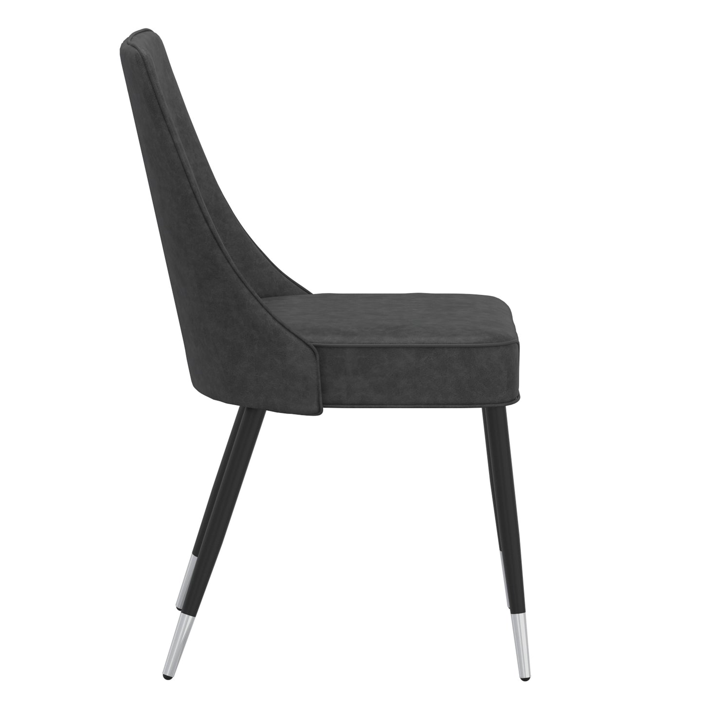 Silvano Dining Chair, set of 2, in Vintage Grey and Black