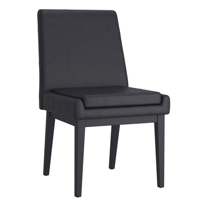 Gavin/Cortez 7pc Dining Set in Black with Black Chair