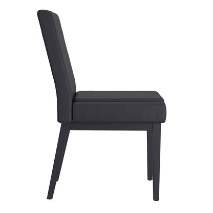 Gavin/Cortez 7pc Dining Set in Black with Black Chair