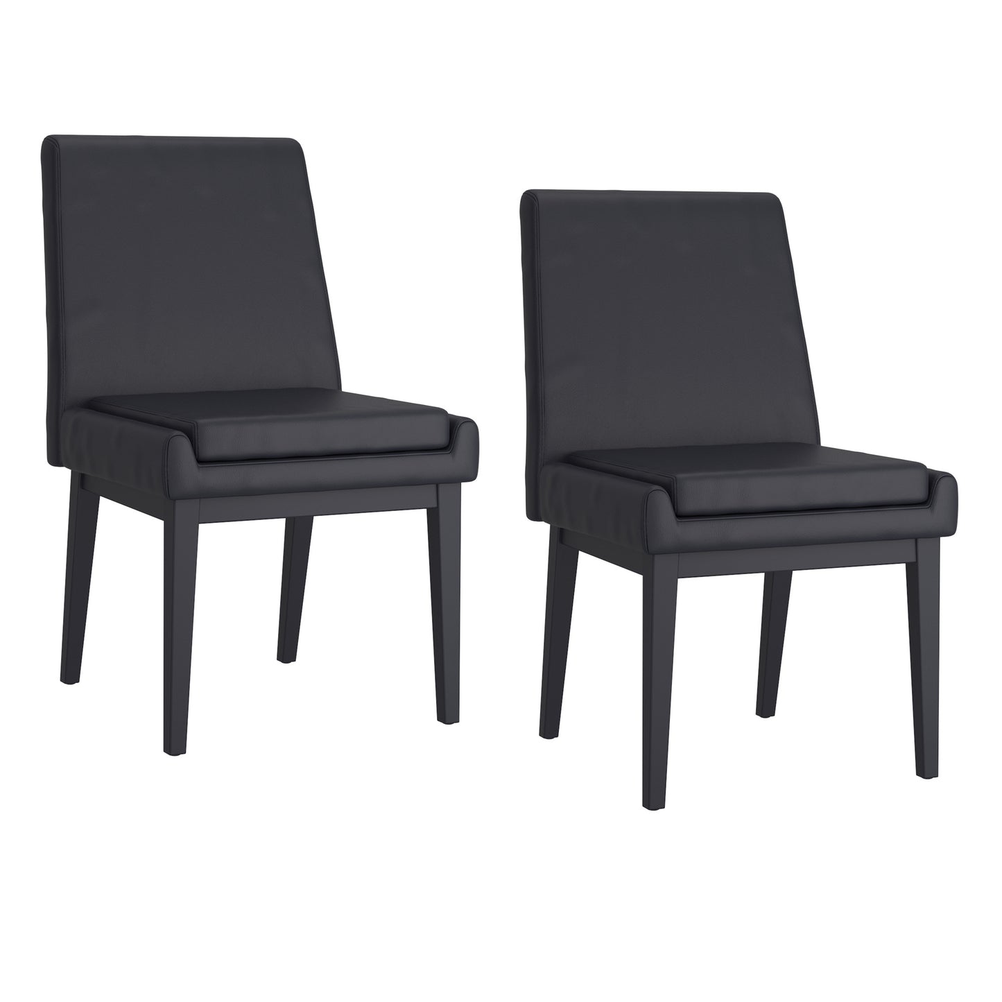 Gavin/Cortez 7pc Dining Set in Black with Black Chair