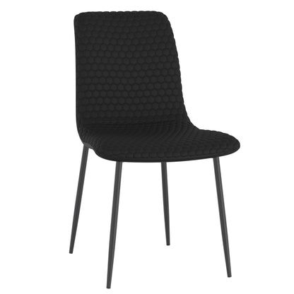 Carmilla/Brixx 5pc Dining Set in Aged Gold with Black chair