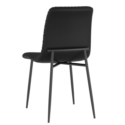 Carmilla/Brixx 5pc Dining Set in Aged Gold with Black chair