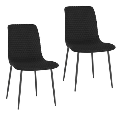Carmilla/Brixx 5pc Dining Set in Aged Gold with Black chair