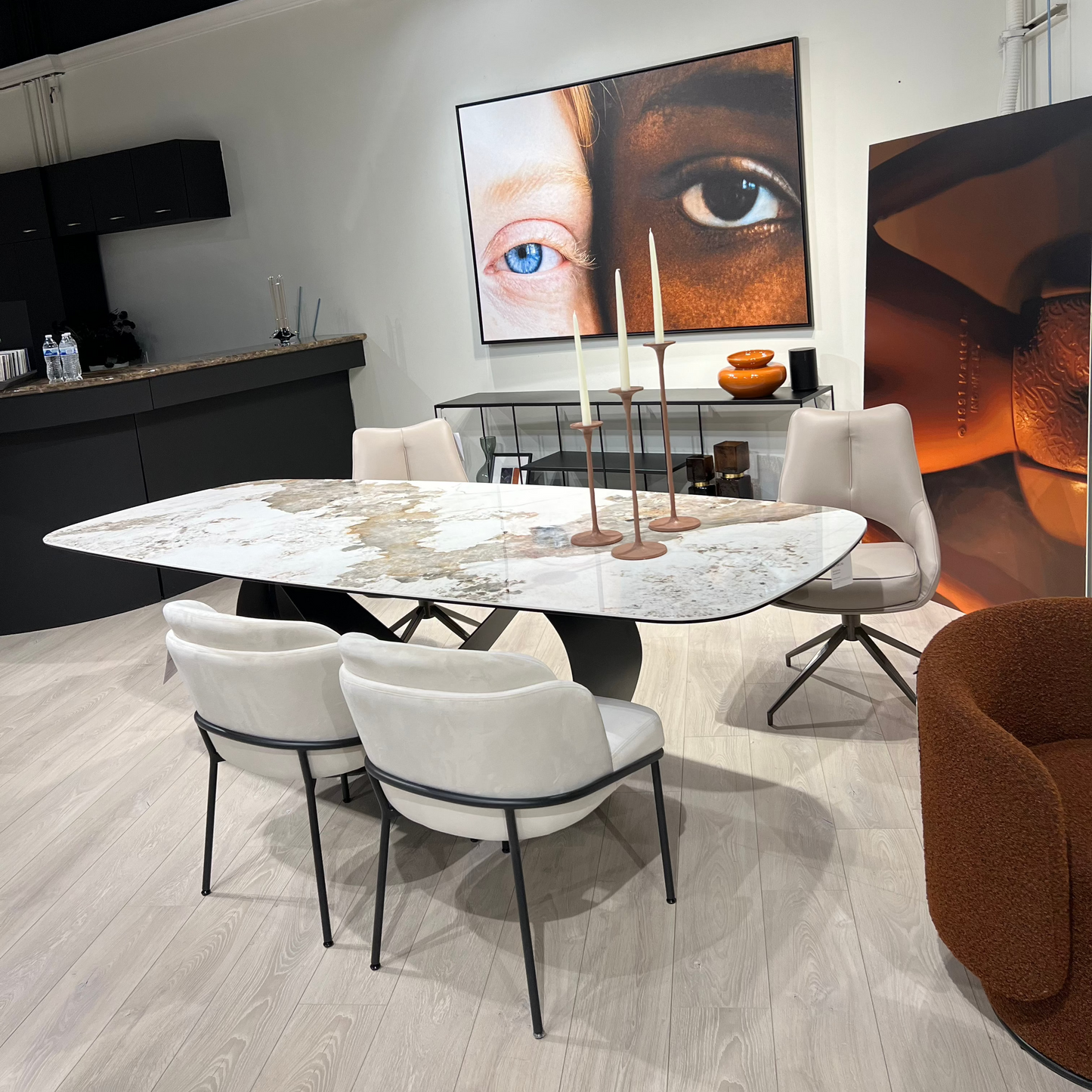 Wave 103" Dining Table