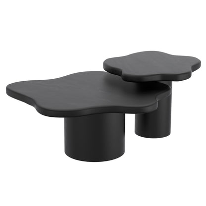 Mayal 2pc Coffee Table Set In Black