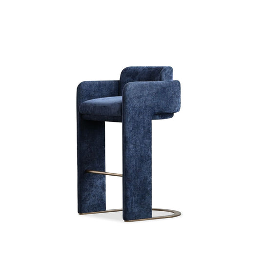 Lark Bar Stool In Navy