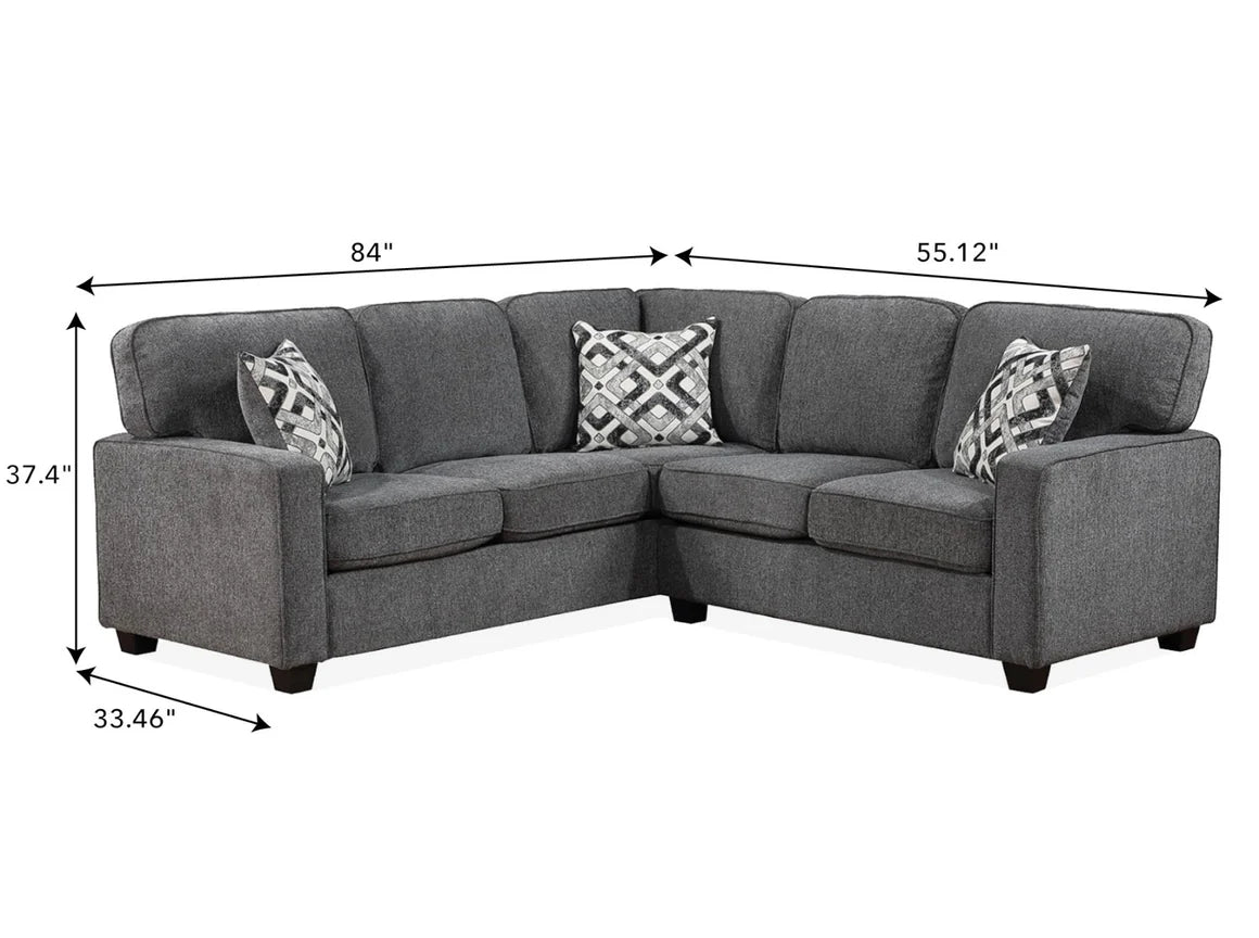 Waylen Sectional in Grey