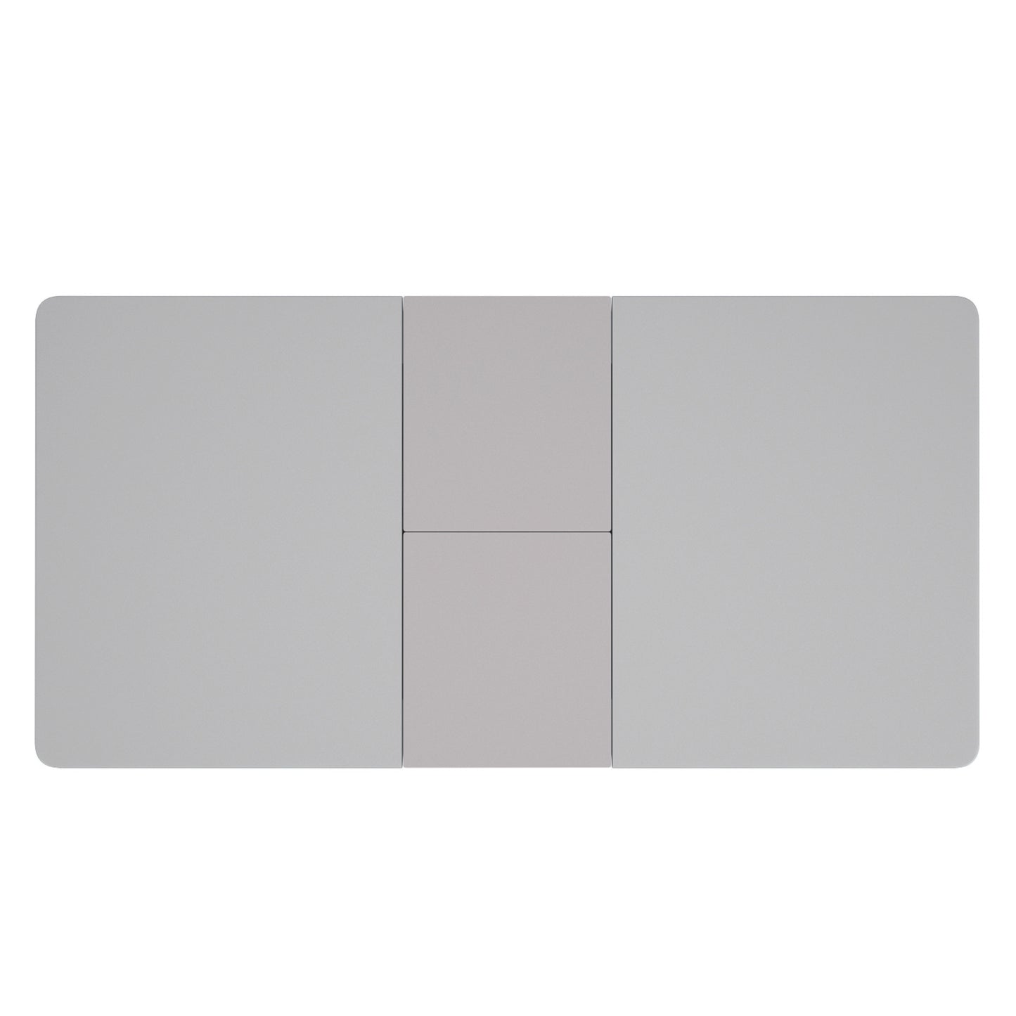 Corvus/Signy 7pc Dining Set in Warm Grey Table with Light Grey Chair