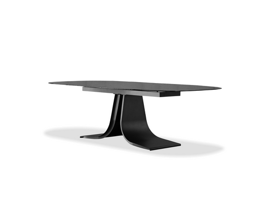 Ponza Dining Table In Black Modern