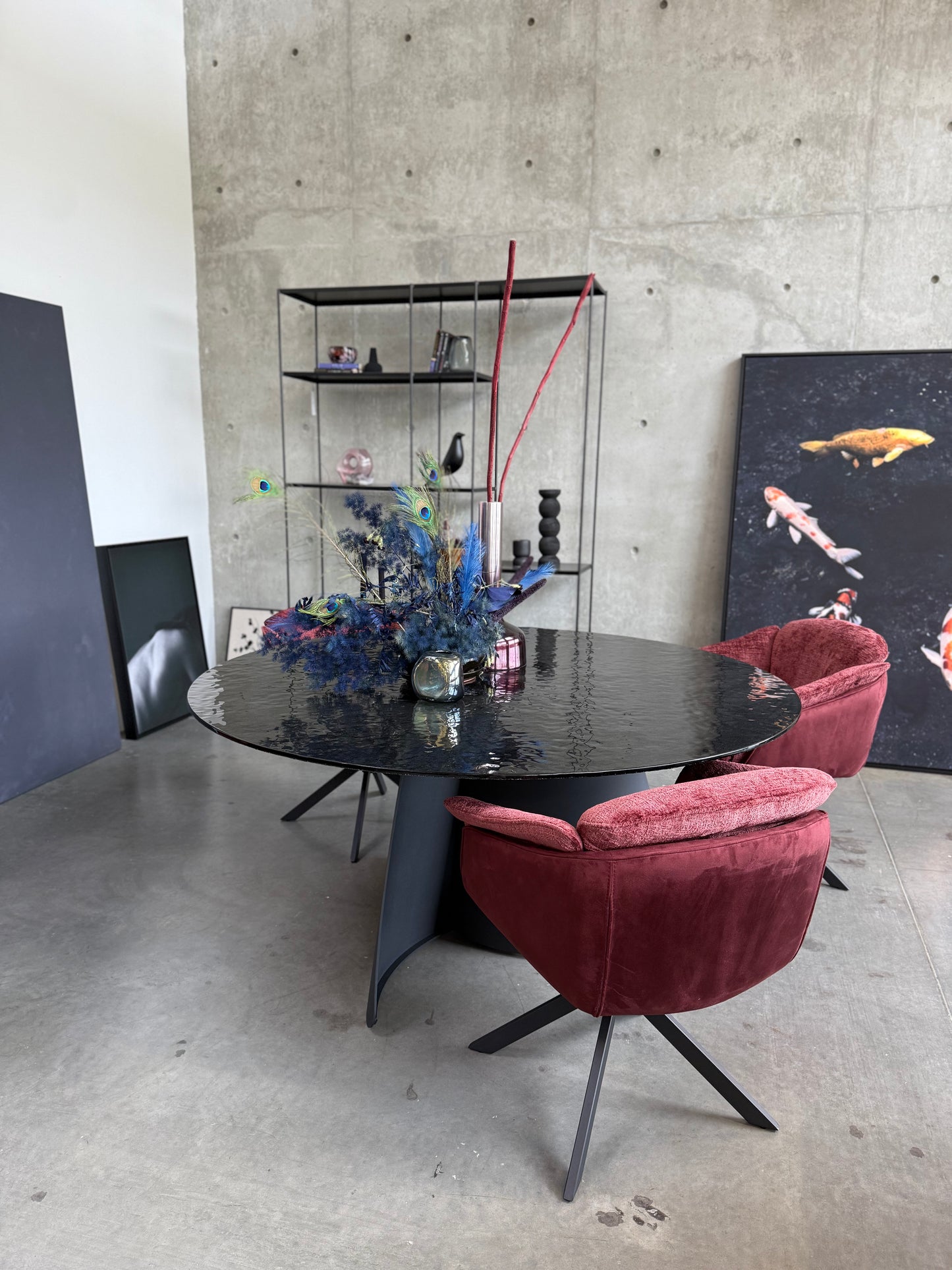 Orca Dining Table Round Black 63”