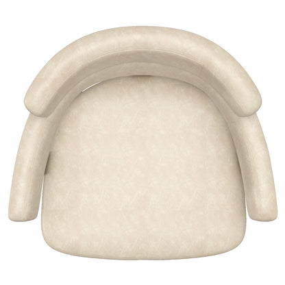 Oberon 26" counter stool with swivel, set of 2 in vintage ivory and aged gold