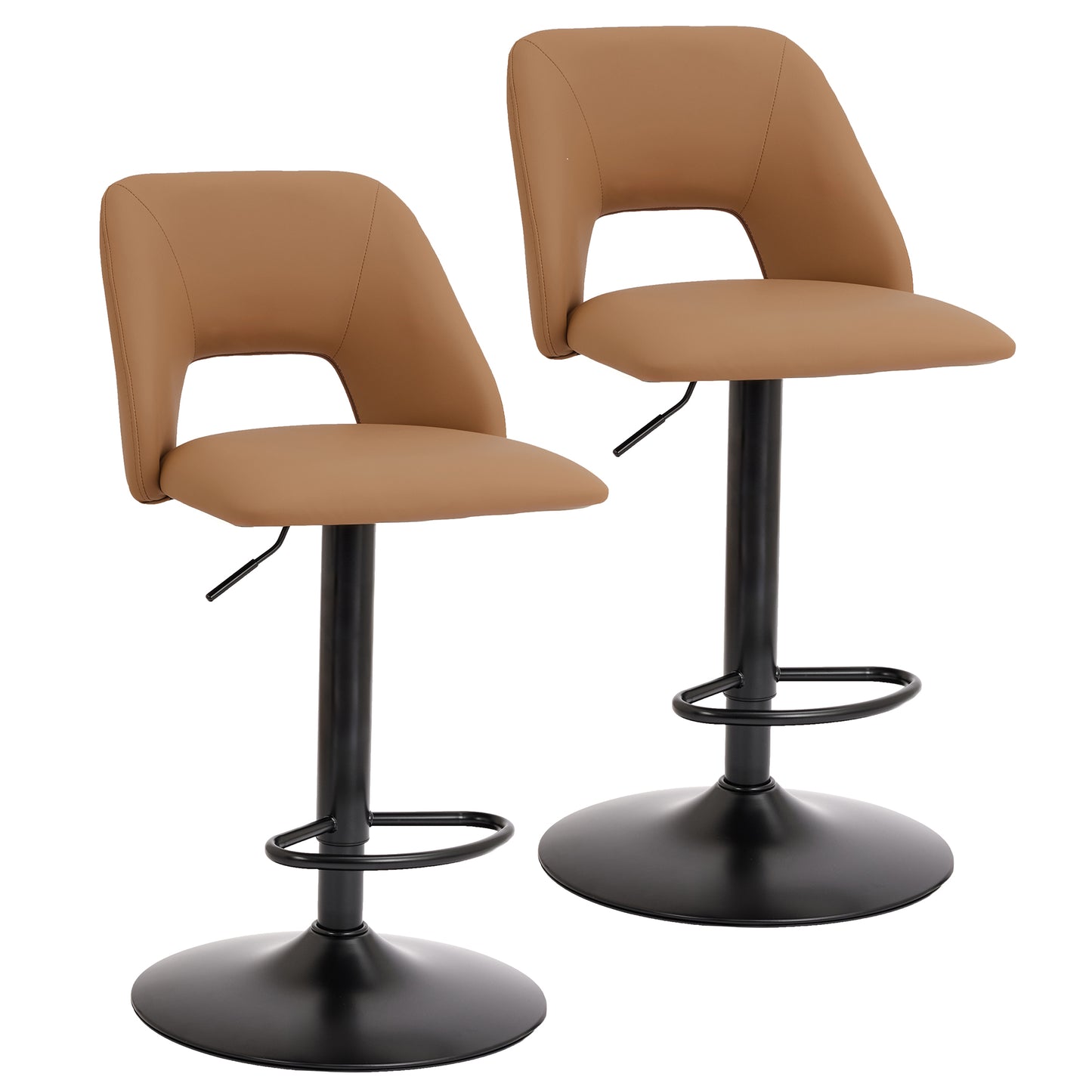 Adler adjustable air-lift stool, set of 2
