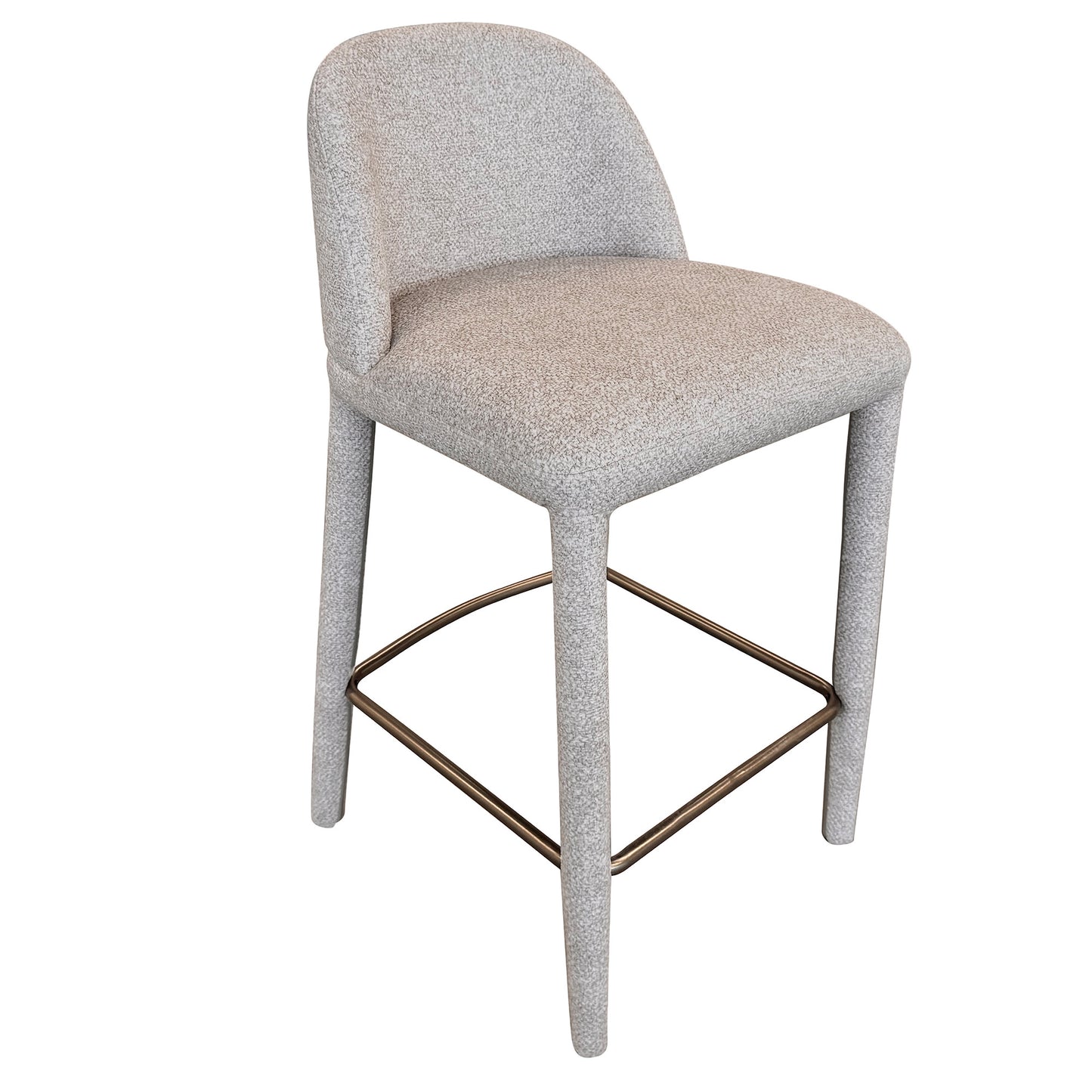 Kiara 26" counter stool, set of 2 in beige