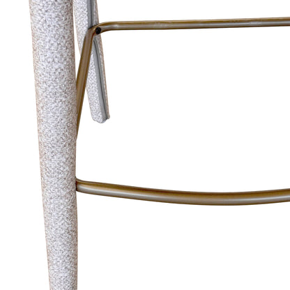 Kiara 26" counter stool, set of 2 in beige