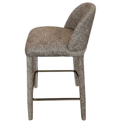 Kiara 26" counter stool, set of 2 in brown