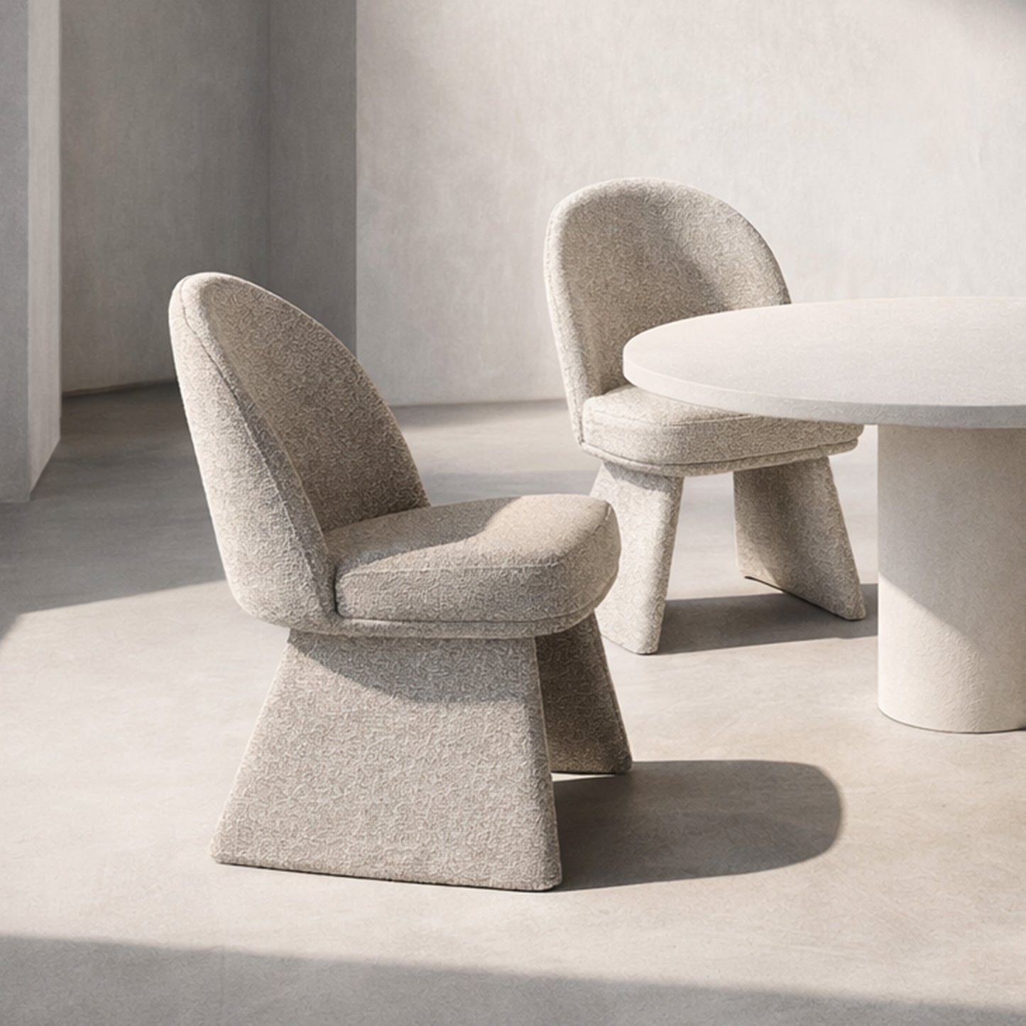Noelle dining/lounge chair in beige