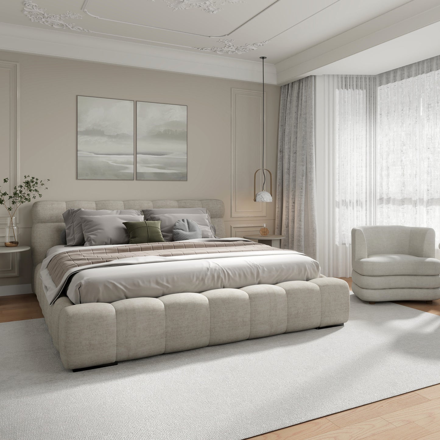 Pasha King Platform Bed