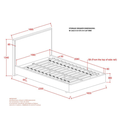 Andover Upholstered Storage Bed