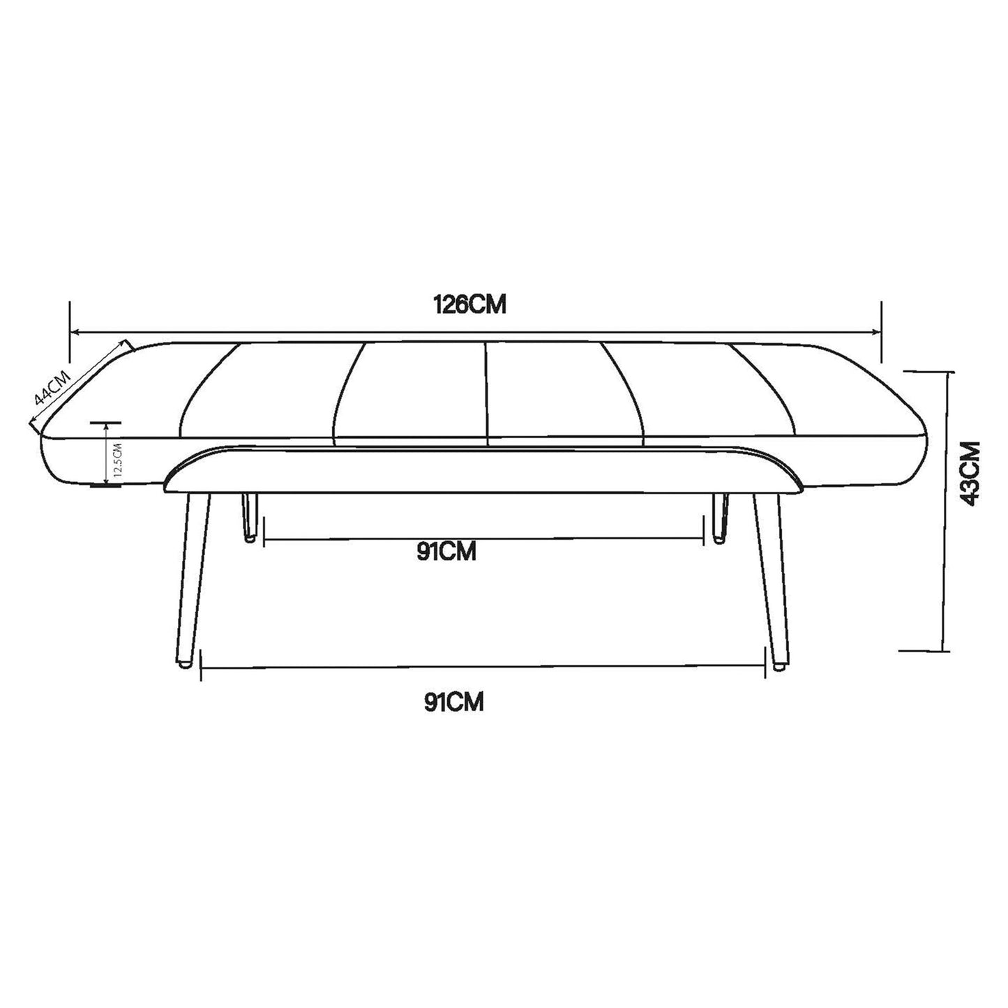 Umber Accent Bench