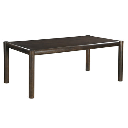 Advik And Celest 7pc Dining Set - Mocha Table And Brown And Dark Walnut Chairs