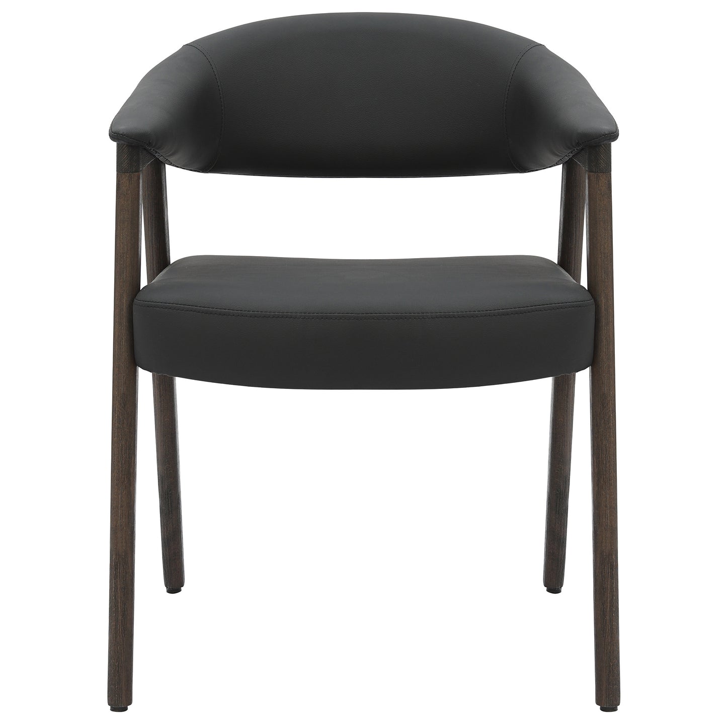 Advik and Bexley 7pc Dining Set - Mocha Table and Black and Dark Walnut Chairs
