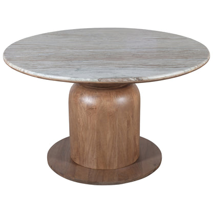 Martina and Khari 5pc Dining Set – Walnut Table and Walnut Chairs
