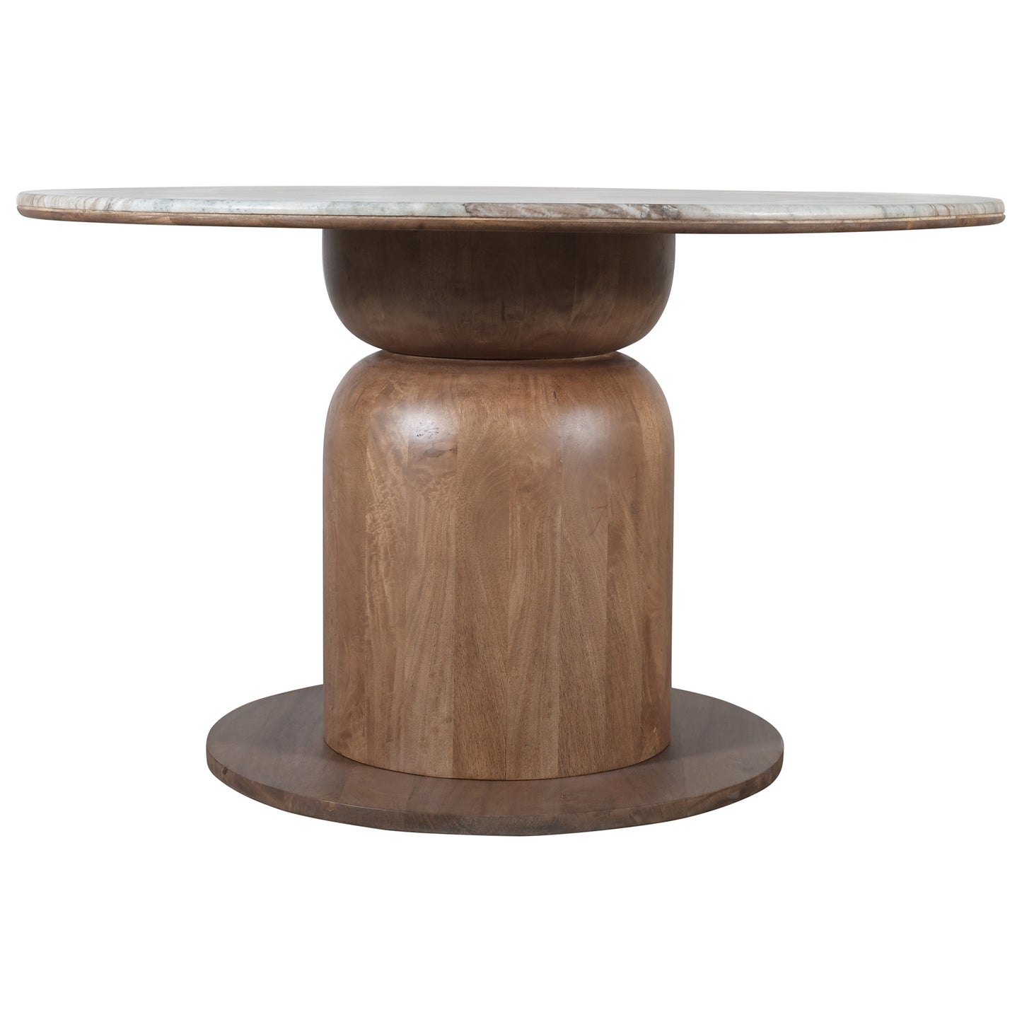 Martina and Khari 5pc Dining Set – Walnut Table and Walnut Chairs