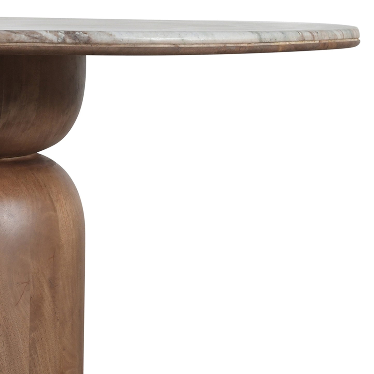 Martina and Khari 5pc Dining Set – Walnut Table and Walnut Chairs