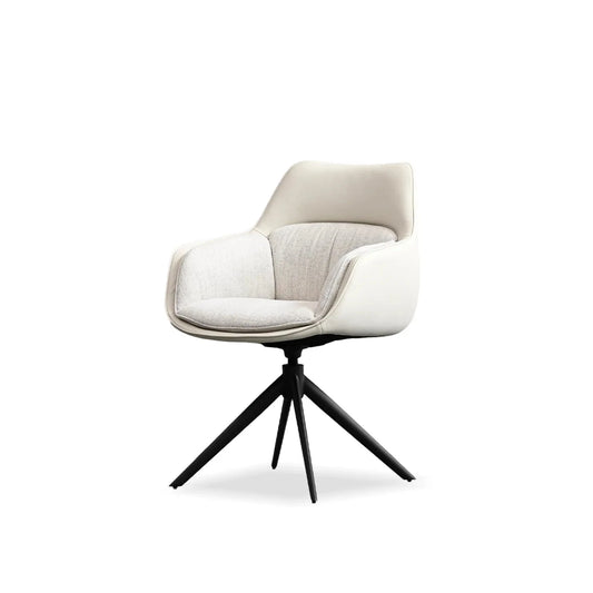 Jules Dining Chair Swivel 360 Light Cream