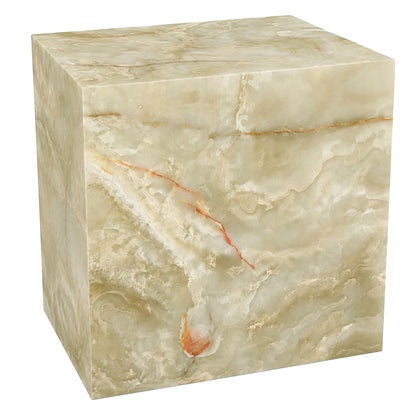 Artemis Square Accent Table in Jade Onyx