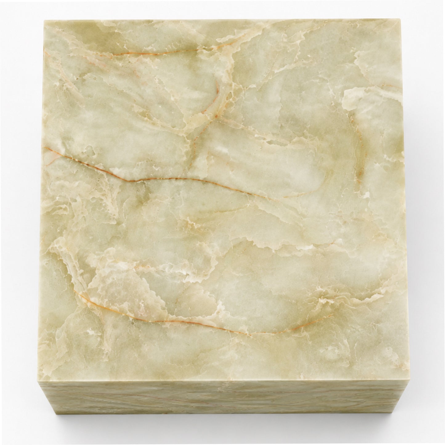 Artemis Square Accent Table in Jade Onyx