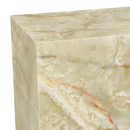Artemis Square Accent Table in Jade Onyx