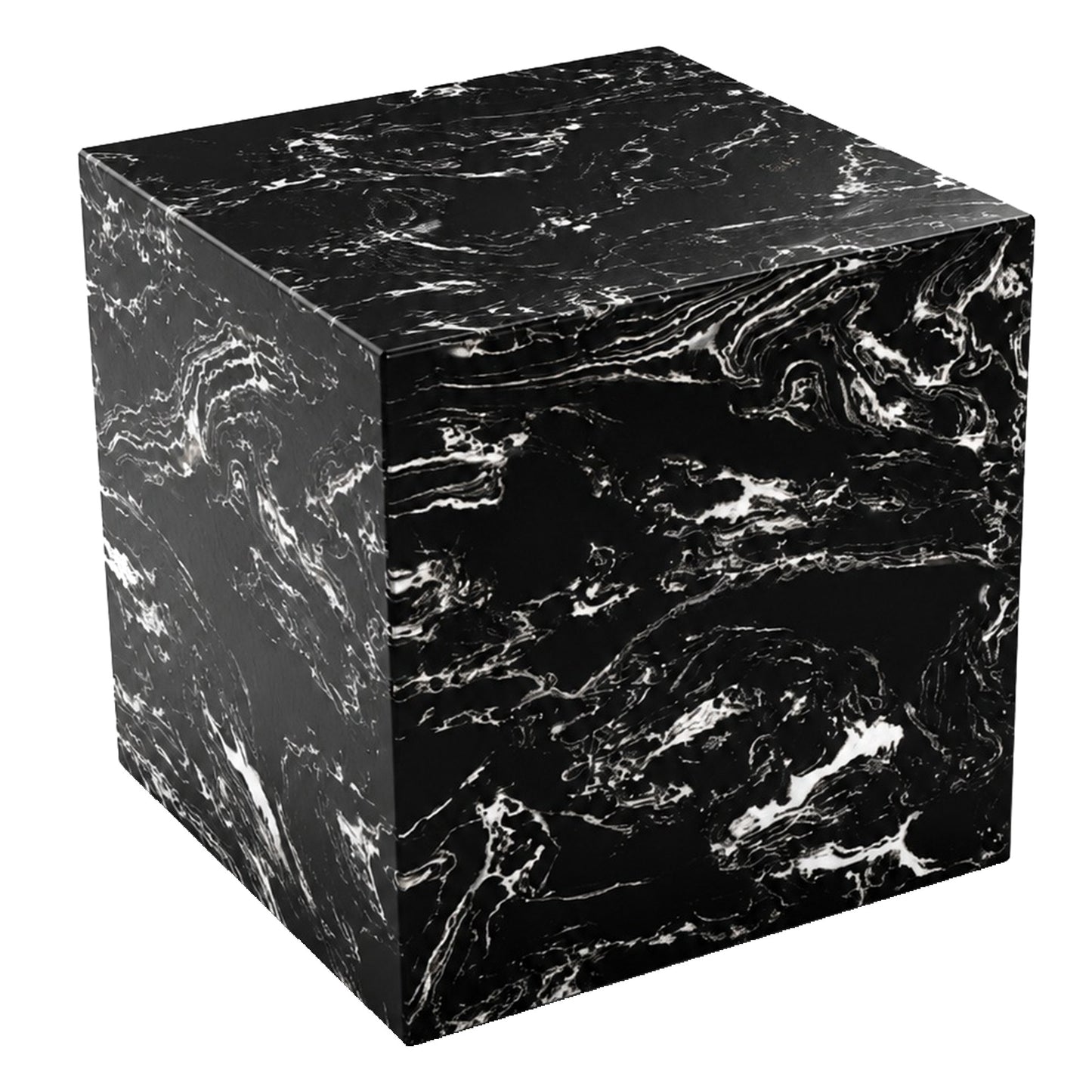 Artemis Square Accent Table in Napoleon Black