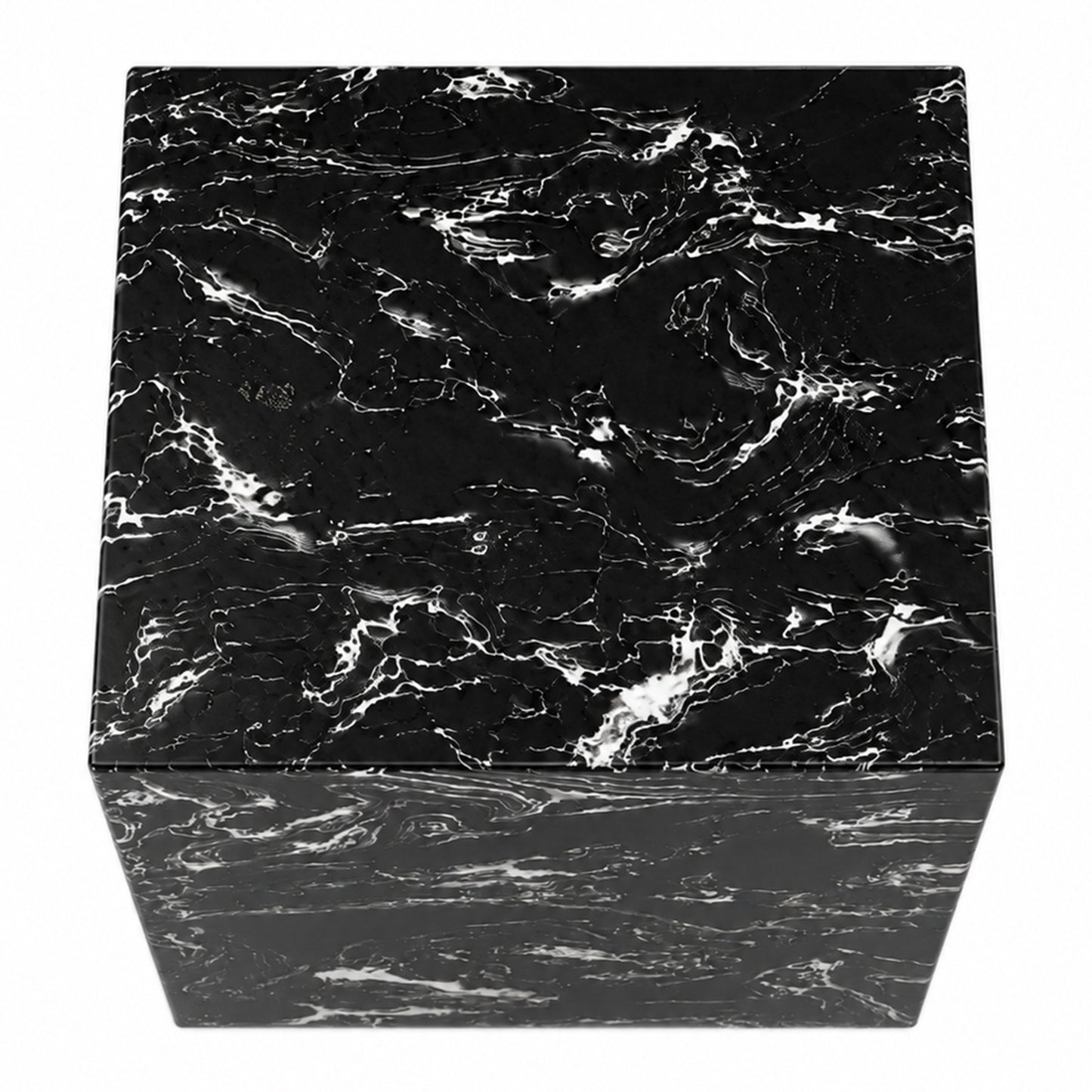 Artemis Square Accent Table in Napoleon Black