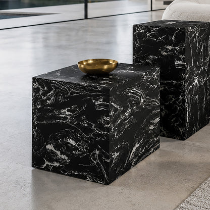 Artemis Square Accent Table in Napoleon Black